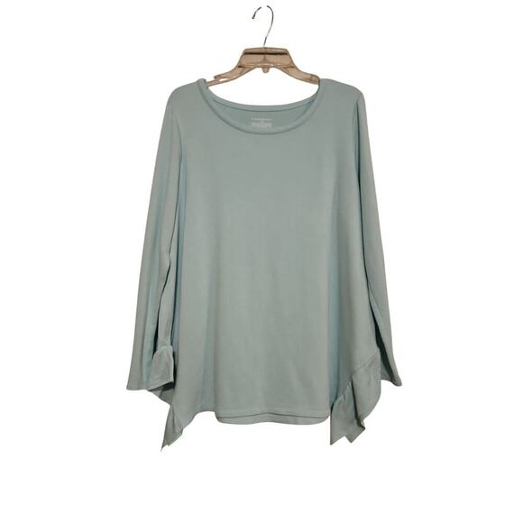 Lane Bryant Long Sleeve Scoop Neck Pastel Plus Size Blouse - Picture 1 of 6
